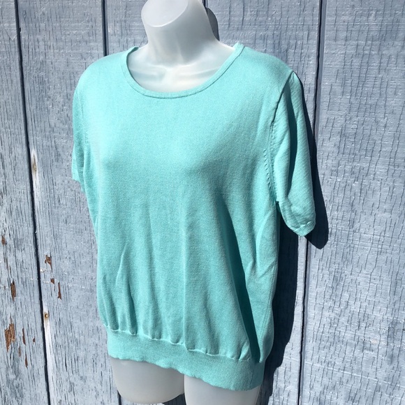 Bedford Knit short sleeve sweater top - Picture 5 of 13